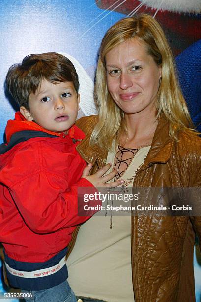 Luana Belmondo and his son Giacomo