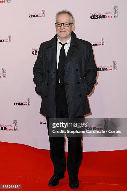 Thierry Fremaux attends the 39th Cesar Film Awards 2014 at Theatre du Chatelet, in Paris.