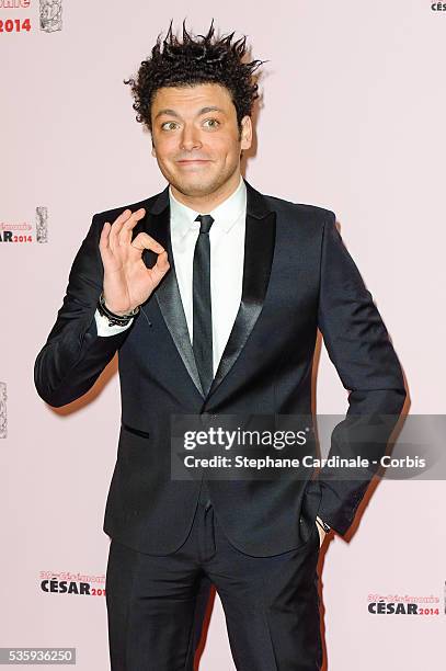 Kev Adams attends the 39th Cesar Film Awards 2014 at Theatre du Chatelet, in Paris.