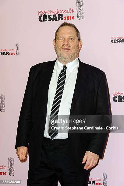 Harvey Weinstein attends the 39th Cesar Film Awards 2014 at Theatre du Chatelet, in Paris.