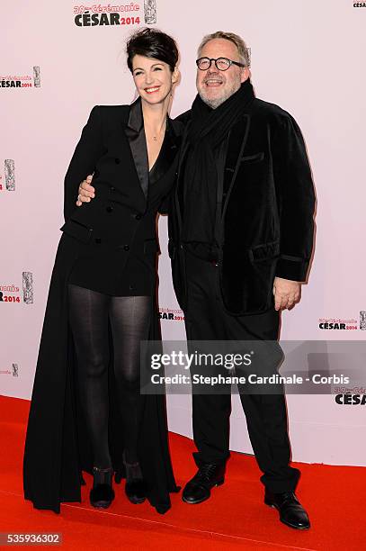 Zabou Breitman and Dominique Segall attend the 39th Cesar Film Awards 2014 at Theatre du Chatelet, in Paris.