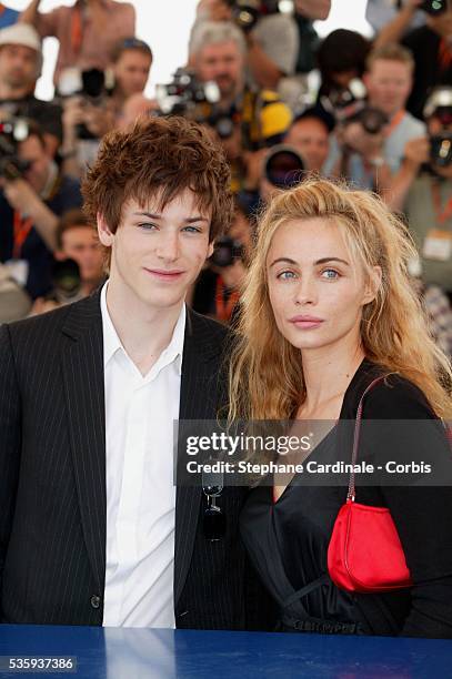 Emmanuelle Beart and Gaspard Ulliel.