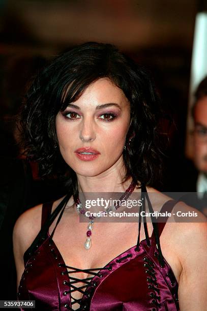 Italian actress Monica Bellucci stars as Persophone in "Matrix Reloaded", directed by the Wachowski brothers.