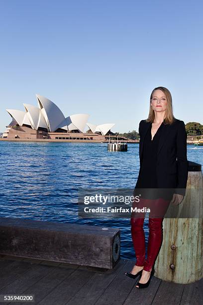 Actress and director, Jodie Foster, is in Sydney to launch the new film, Money Monster, May 30, 2016. Foster directed the film which stars George...