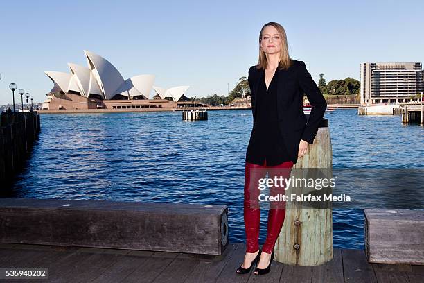 Actress and director, Jodie Foster, is in Sydney to launch the new film, Money Monster, May 30, 2016. Foster directed the film which stars George...