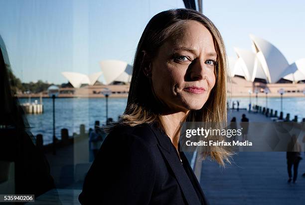 Actress and director, Jodie Foster, is in Sydney to launch the new film, Money Monster, May 30, 2016. Foster directed the film which stars George...