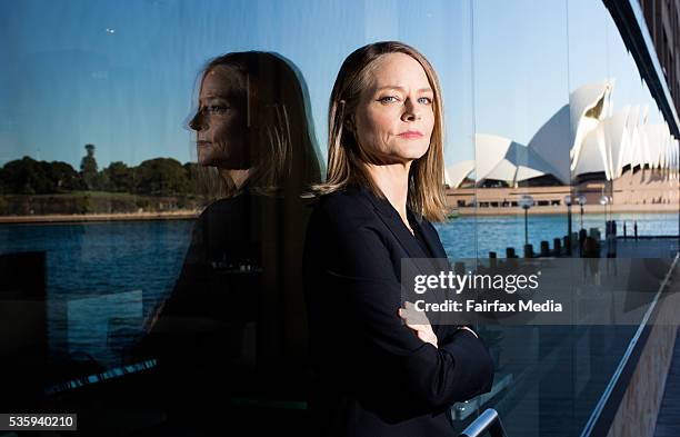 Actress and director, Jodie Foster, is in Sydney to launch the new film, Money Monster, May 30, 2016. Foster directed the film which stars George...