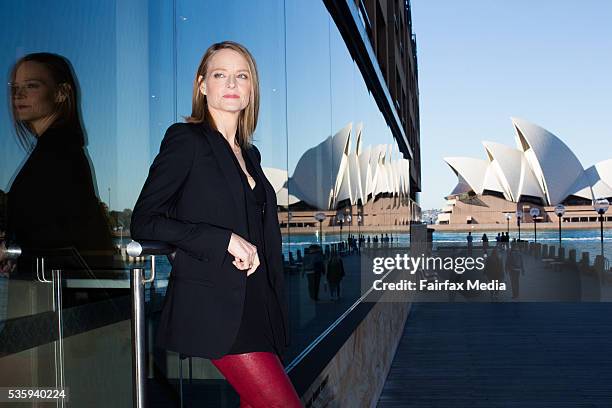 Actress and director, Jodie Foster, is in Sydney to launch the new film, Money Monster, May 30, 2016. Foster directed the film which stars George...