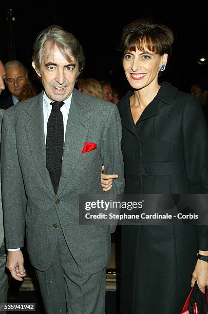 Luigi D'Urso and Ines de la Fressange.