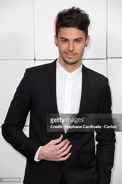 Baptiste Giabiconi attends the Chanel show as part of the Paris Fashion Week Womenswear Fall/Winter 2014-2015, in Paris.