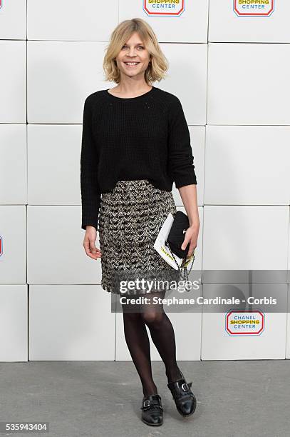 Clemence Poesy attends the Chanel show as part of the Paris Fashion Week Womenswear Fall/Winter 2014-2015, in Paris.
