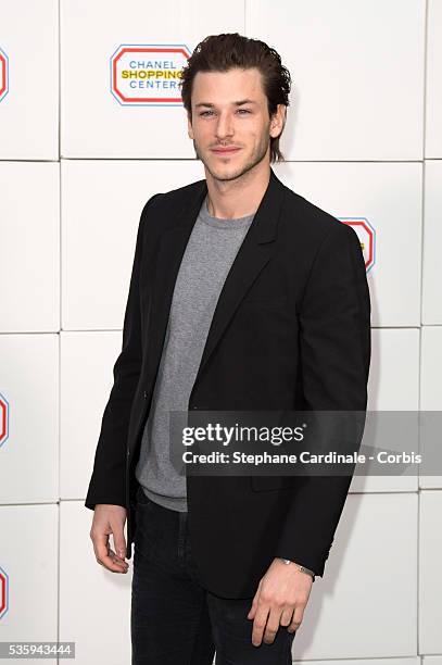 Gaspard Ulliel attends the Chanel show as part of the Paris Fashion Week Womenswear Fall/Winter 2014-2015, in Paris.