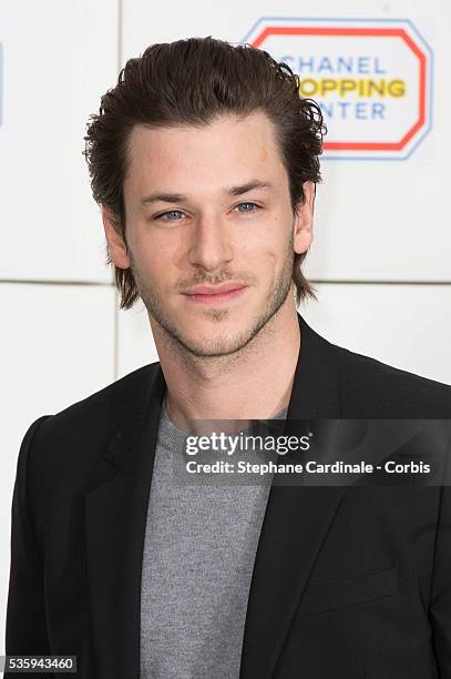 Gaspard Ulliel attends the Chanel show as part of the Paris Fashion Week Womenswear Fall/Winter 2014-2015, in Paris.