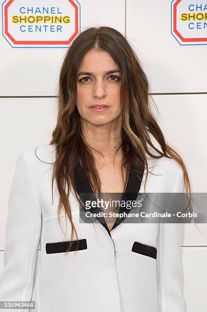 Joana Preiss attends the Chanel show as part of the Paris Fashion Week Womenswear Fall/Winter 2014-2015, in Paris.