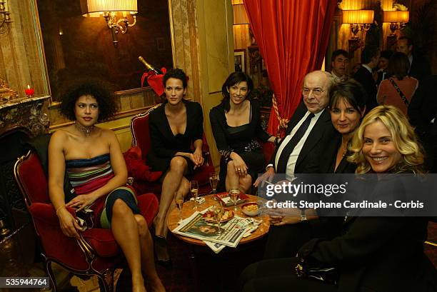 Victor Lazlo, Linda Hardy, Aure Atika, Marcel Frydman , Valerie Expert and Sophie Favier attend the United Nations High Commission for Refugees gala...