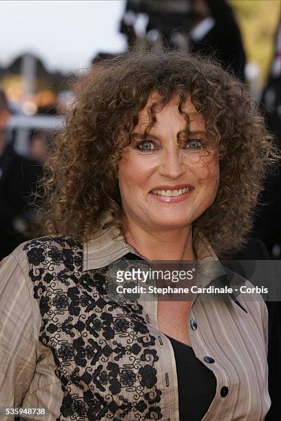 Actress Valerie Mairesse arriving at the screening of "Diarios de Motocicleta" during the 57th Cannes Film Festival.