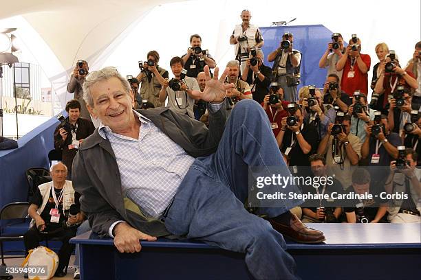 Egyptian director Youssef Chahine attends the photocall for "Alexandrie...New York" during the 57th Cannes Film Festival.