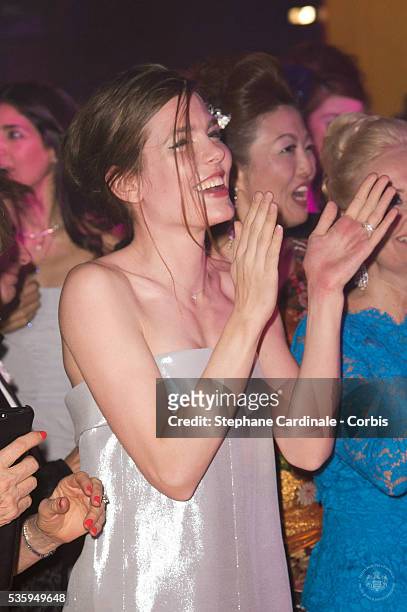 Charlotte Casiraghi attends the Rose Ball at Sporting Monte-Carlo on March 29, 2014 in Monte-Carlo, Monaco. NO TABLOIDS