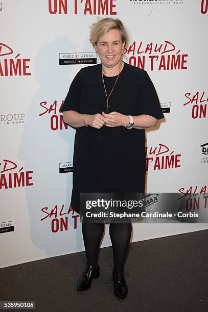 Helene Darroze attends 'Salaud On T'Aime' Paris Premiere at Cinema UGC Normandie, in Paris.