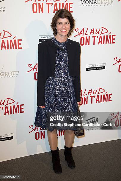 Irene Jacob attends 'Salaud On T'Aime' Paris Premiere at Cinema UGC Normandie, in Paris.