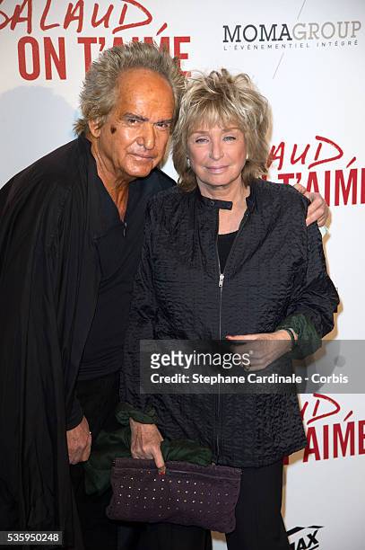 Albert Koski and Daniele Thompson attend 'Salaud On T'Aime' Paris Premiere at Cinema UGC Normandie, in Paris.