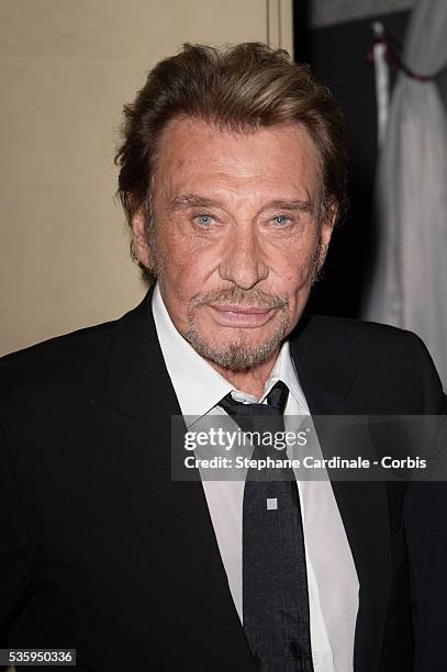 Johnny Hallyday attends the 'Salaud On T'Aime' : After Party at Cinema L'Elysee Biarritz presented by Benjamin Patou, chairman of the Moma Group in...