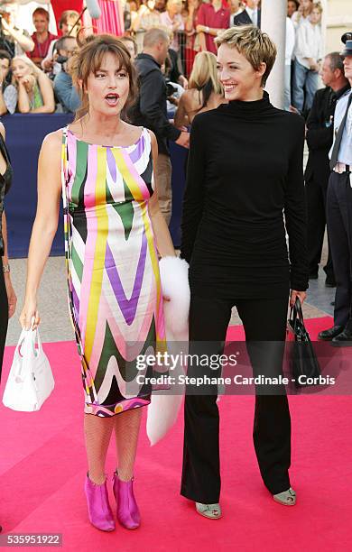 French actresses Lio and Hélène de Fougerolles.