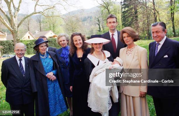 Archiduc Otto Von Habsburg, Regina Von Habsburg, Milona von Habsburg, Archiduchess Francesca Von Habsburg, Princess Eleonore von Habsburg, Archiduc...