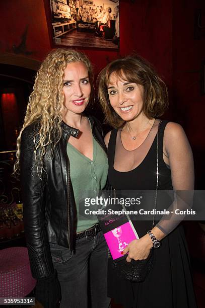 Mounia Briya and Anna-Veronique El Baze attend the book signing and cocktail party for "La Fille Au 22" by Anna-Veronique El Baze, at Buddha Bar on...