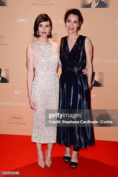 Paz Vega and Jeanne Balibar attends the Opening ceremony dinner of the 67th Cannes Film Festival.