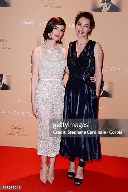 Paz Vega and Jeanne Balibar attends the Opening ceremony dinner of the 67th Cannes Film Festival.