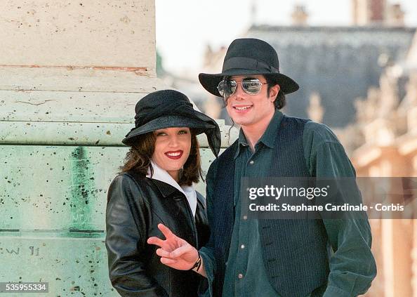 Michael Jackson and Lisa Marie Presley in France Michael Jackson and Lisa Marie Presley in France