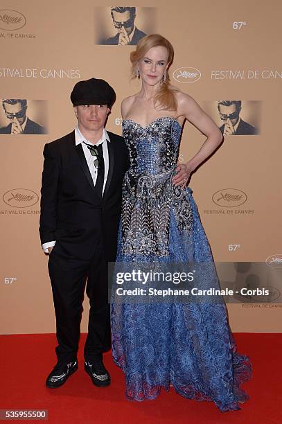 Olivier Dahan and Nicole Kidman attend the Opening ceremony dinner of the 67th Cannes Film Festival.