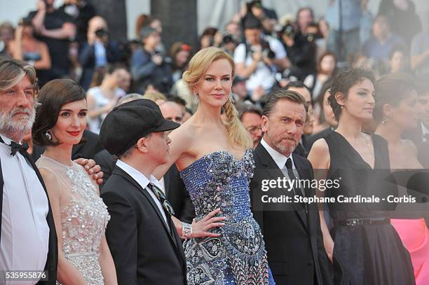 Pierre Ange Le Pogam, Paz Vega, Olivier Dahan, Nicole Kidman, Tim Roth, Jeanne Balibar attend the Opening Ceremony and the 'Grace of Monaco' premiere...