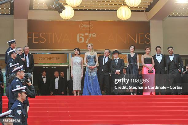 Paz Vega, Nicole Kidman, Tim Roth, Olivier Dahan, Jeanne Balibar, Uday Chopra and Arash Amel attend the Opening Ceremony and the 'Grace of Monaco'...