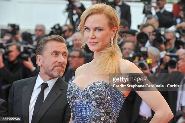 Nicole Kidman and Tim Roth attend the Opening Ceremony and the 'Grace of Monaco' premiere during the 67th Cannes Film Festival