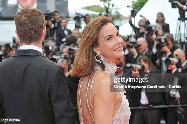 Carole Bouquet attends the Opening Ceremony and the 'Grace of Monaco' premiere during the 67th Cannes Film Festival