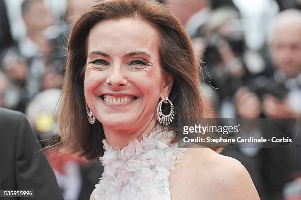 Carole Bouquet attends the Opening Ceremony and the 'Grace of Monaco' premiere during the 67th Cannes Film Festival