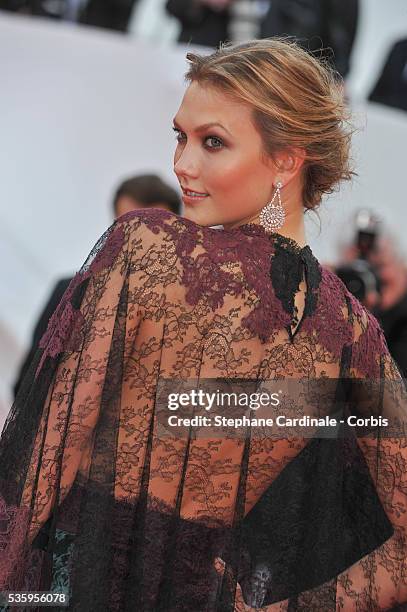 Karlie Kloss attends the Opening Ceremony and the 'Grace of Monaco' premiere during the 67th Cannes Film Festival