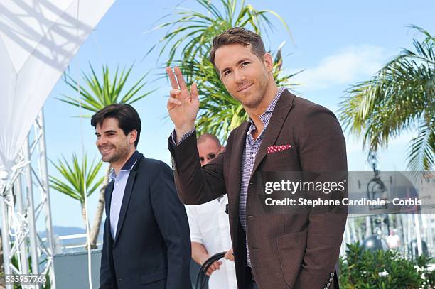 Ryan Reynolds attendsthe "Captives" photocall during the 67th Cannes Film Festival.