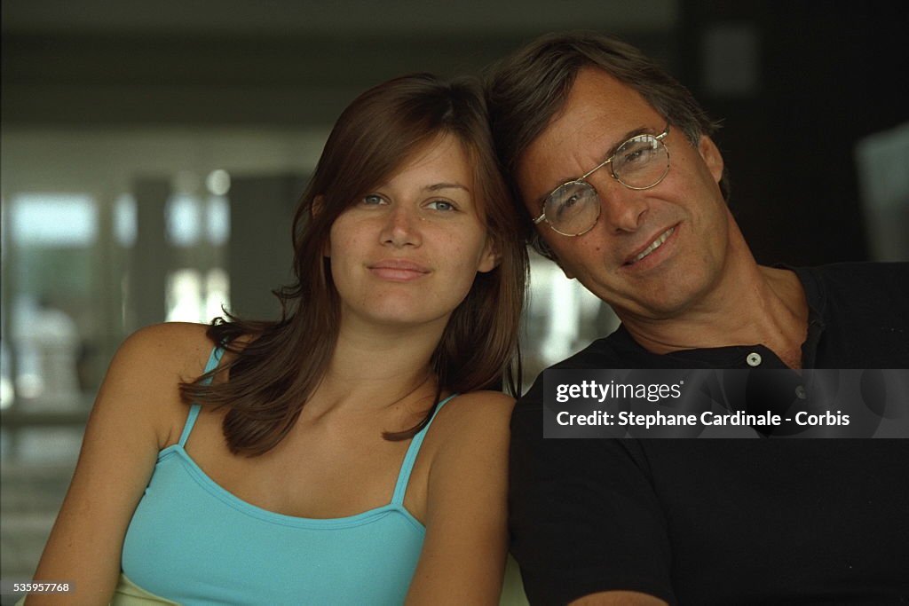 John Casablancas and his wife Aline Wermelinger attends the Elite