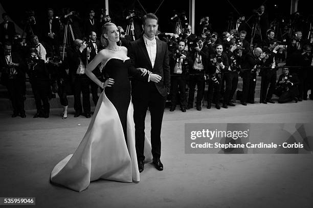 Blake Lively and Ryan Raynolds at 'The Captive' premiere during the 67th Cannes Film FestivalBlake Lively at 'The Captive' premiere during the 67th...