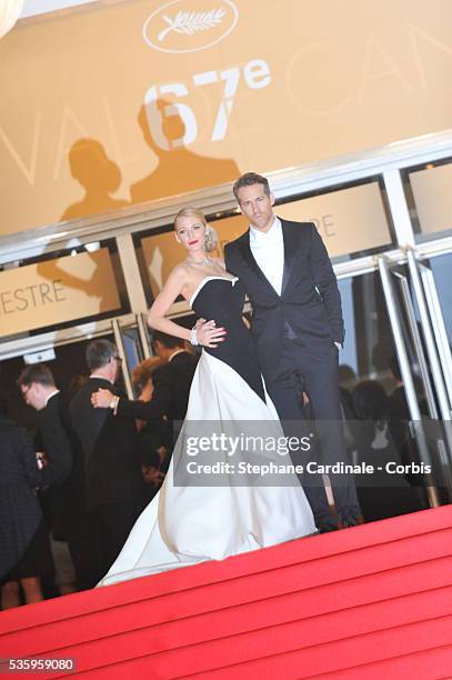 Blake Lively and Ryan Raynolds at 'The Captive' premiere during the 67th Cannes Film FestivalBlake Lively at 'The Captive' premiere during the 67th...