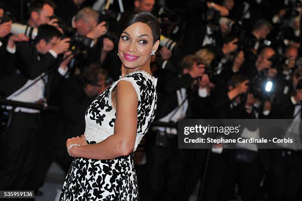 Rosario Dawson at 'The Captive' premiere during the 67th Cannes Film Festival