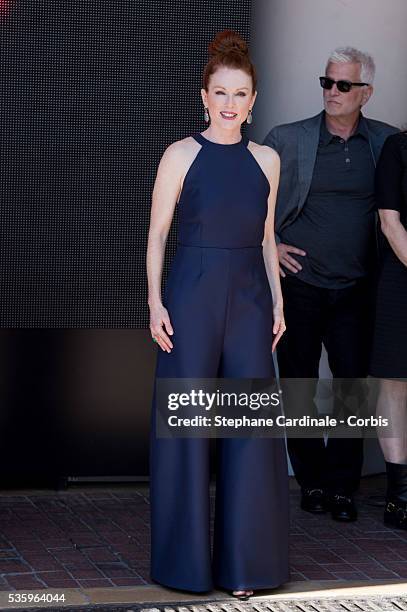 Julianne Moore attends 'The Hunger Games: Mockingjay Part 1' photocall during the 67th Cannes Film Festival