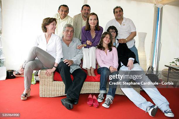 Director Brigitte Rouan, Carlos Gasca, Alvaro Nnalos, Alejandro Pineros, Jean-Pierre Castaldi, Carole Bouquet, Ferdinand Chesnais and Julia Dussolier...