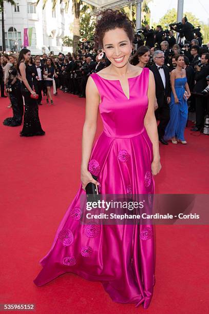 Aida Touihri at the "The Homesman" Premiere during the 67th Cannes Film Festival