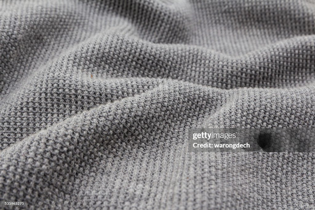Gray fabric as the background.