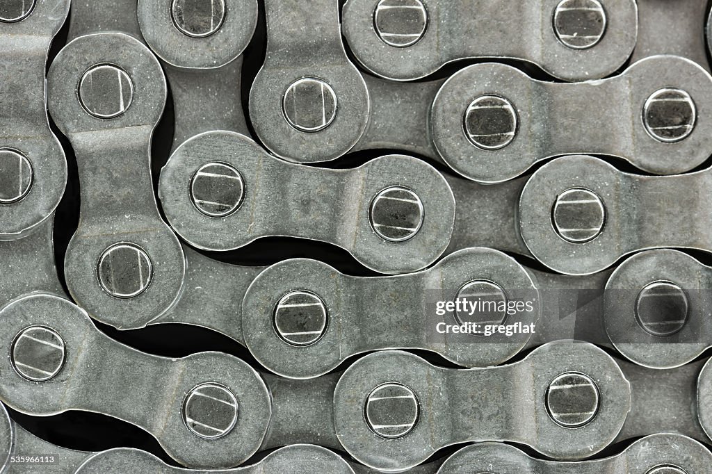 Pattern formed by the bicycle chain
