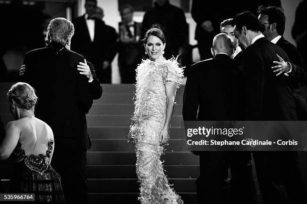 Julianne Moore at the "Maps to the Stars" Premiere during the 67th Cannes Film Festival